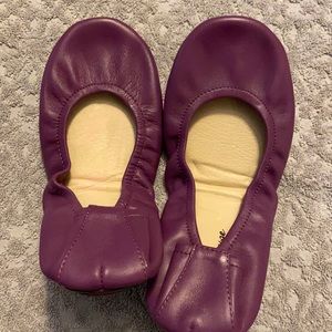 Storehouse Flats purple leather size 7